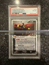 Umbreon ex PSA 4 2005 Pokemon TCG EX Unseen Forces Holo Ultra Rare 112/115 picture