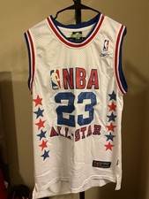 VTG Reebok Michael Jordan 2003 NBA All Star Jersey Washington Wizards White 54 picture