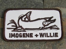 Imogene And Willie Rare Whale Embroidered Patch picture