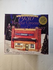 Kroger Limited Edition 1930 Grocery & Baking Co Lighted Porcelain Building Boxed picture