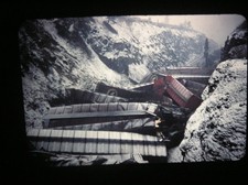 Railroad Train Accident  35mm 6 Slides Unknown Wreck Winter 1960s Great Northern picture