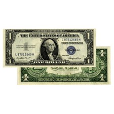 USA 1935 $1 Dollar Blue Seal Silver Certificate Note - Uncirculated Condition picture