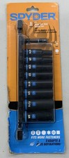 Spyder 9pc 3/8 in. Drive Deep Thin SAE Impact Socket Set with Adapter 19704 picture