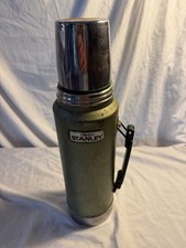 Vintage Stanley Aladdin Thermos A-944DH 1QT/32oz 1986 Made in USA  Metal Green picture