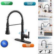 HOIGY Black Kitchen Faucet Pull Down Sprayer, 3-Function Kitchen Faucets picture