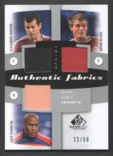 2011 SP Game Used Soccer Card Fabric TRIPLE JERSEY PRIMARY COLOR: Pick From List picture