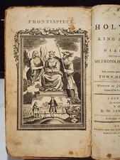 RARE 1795 THE HOLY WAR MADE BY KING SHADDAI UPON DIABOLUS BUNYAN HB BOOK PLATES picture