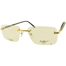 NEW ZELLINI LUNETTES 16069 C1 Gold Titanium Rimless Optical Frame Eyeglasses picture
