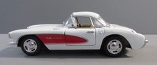 Kintoy Mfg. 1957 Chevrolet White and Red Corvette Die-Cast Car - 1:34 Scale picture