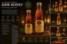 Premium Omani Sidr Honey 1 Liter Raw Wild Unfiltered Natural From Salalah picture