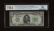 DBR 1934 $5 FRN DGS Mule Minneapolis Fr. 1956-Idgsm PCGS-B 45 PPQ Ser I10379704A picture