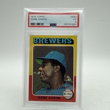 1975 Topps Hank Aaron #660 PSA 3 VG picture