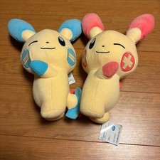 Pokemon Bandai BANPREST Prize Plush mechamofugutto Minun Plusle set picture