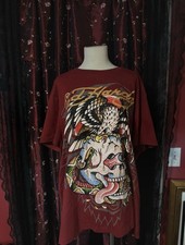 Men’s Ed Hardy Crew Neck Graphic T- Shirt Size XL picture