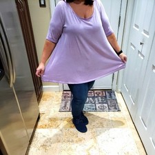 Lane Bryant Stone Washed Scoop Neck Swing Tee – Size 18/20 picture