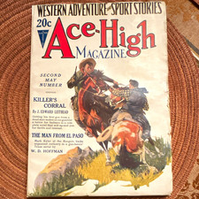 Ace-High Magazine Western Pulp Magazine May 1926 Second May Number Ads picture