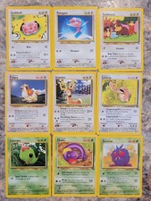 1995-2001 Pokemon collectible cards Lot of 9 cards.   A38 picture