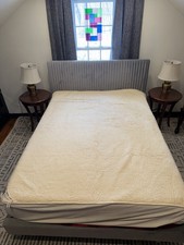 Vintage 1920-1960s Calwer Decken Wool Mattress Topper Queen Size Made In Germany picture