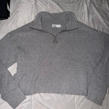 Hollister-co Women's Grey Sweatshirt picture