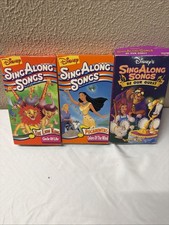 Disney Sing Along Songs VHS Tapes Lot Of 3 picture