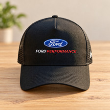 Ford Performance Embroidered Trucker Cap Adjustable Mesh Snapback Hat picture