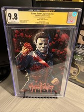 CGC 9.8 Fame John Carpenter Signed Tyler Kirkham Michael Myers Battle Damage 🔥 picture