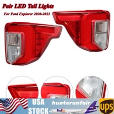 Tail Lights Taillamps Rear Pair Set  For 2020 2021 2022 Ford Explorer New picture