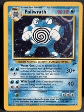 Poliwrath 013/102 Base Set Holo Rare Pokémon Card Excellent Condition picture
