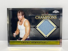 NEW WWE TOPPS 2015 NIGHT OF CHAMPIONS AUTHENTIC MAT RELIC CARD DEAN AMBROSE picture