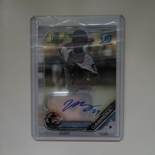 Topps 2019 Bowman Edward Cabrera 1st Bowman Auto CPA-EC (Marlins) picture