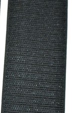1 in, 1.5in, 2in, 3in & 4in Black Sew on (Hook Side Only) Non-Adhesive Tape picture
