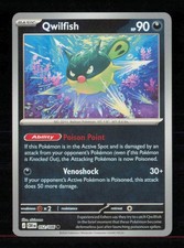 Qwilfish 052/086 Common Chaos Rising Pokemon Reverse Holo Near Mint picture