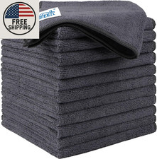 Microfiber Cleaning Cloth 12 Pack, 12.5 X 12.5 Inch Microfiber Towels for Cars, picture