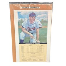 Harmon Killebrew Signed 1981 Minnesota Twins Stat Poster Photo – PSA/DNA LOA picture