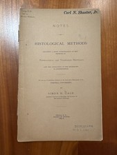 RARE 1885-86 Histological Methods Pathological Vegetable Histology Gage Cornell picture