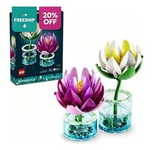 LEGO Botanicals Water Lilies Building Set 11511 Artificial Flower Decor picture