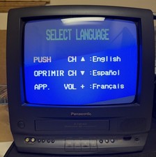 Panasonic CRT TV/VCR Combo Gaming Television 13