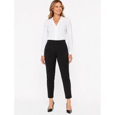 Anne Klein Womens Black Pull On Slim Leg Dress Pants Size Medium picture
