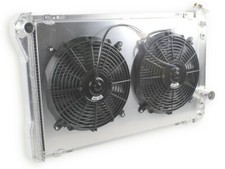 4-Core Radiator Electric Fan For 82-92 Chevy Camaro RS Iroc-Z Firebird 5.0L 5.7L picture