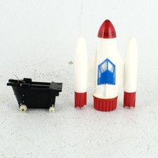 Vintage 1970s TOMY Spacenik Space Rocket Track Motor Chassis Crawler Toy Rare picture