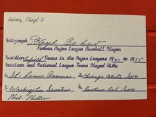FLOYD BAKER 🔥🔥🔥🔥MLB Debut: 1943 ST LOUIS BROWNS 🔥🔥🔥🔥Autograph 🧢 picture