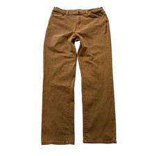 Ana Women's Caramel Straight Leg Denim Jeans Stretch High Rise Classic Size 16 picture