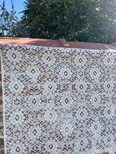 Antique Art Deco Original 1930s Tea Cotton Scottish  lace panel sample 47”/28” picture