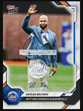 2026 Topps NOW #692 Carlos Beltran Mets #15 Jersey Retirement PRESALE picture