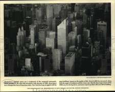 1989 Press Photo Downtown Manhattan Skyscrapers - noc06912 picture