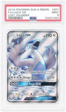 Lugia GX 2018 Pokemon Lost Thunder Ultra Rare #207 PSA Authenticated 9 Card picture