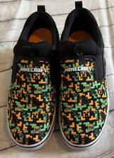 Minecraft x Heelys J3T FX Wheeled Shoes Black Orange Green Size 8 Men’s picture