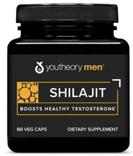 YOUTHEORY MEN SHILAJIT - 60 VEG CAPS SAVE $15 OFF RETAIL picture