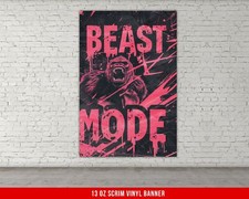 Large Motivational Gym Banner - Home Gym Decor picture