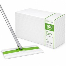 RAINFLOW 100 Count Dry Sweeping Cloths Disposable Mop Pads Refills Compatibl... picture